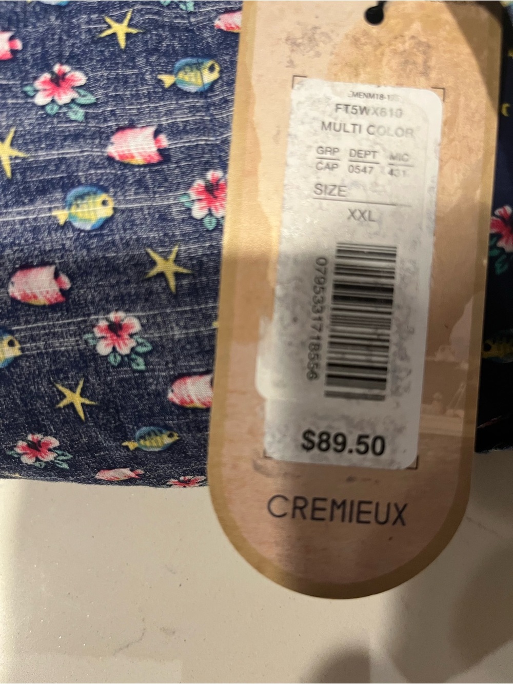 DANIEL CREMIEUX Island Capri Collection Long Sleeve Floral XXL NWT MSRP $89.50 - Picture 5 of 5